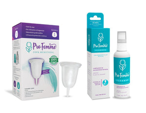 ProFemme Copa Menstrual Modelo 1 + Cleaner