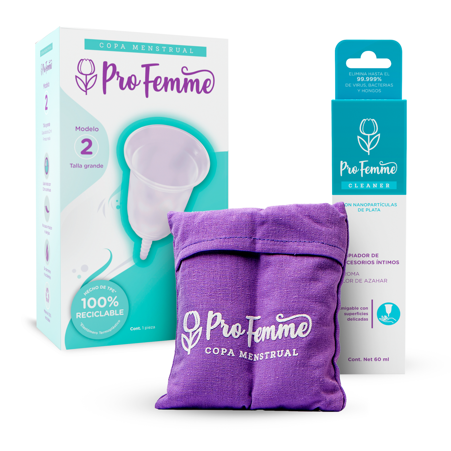 ProFemme Modelo 2 + Almohadilla + ProFemme Cleaner