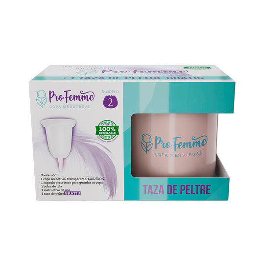 ProFemme Modelo 2 + Taza de peltre