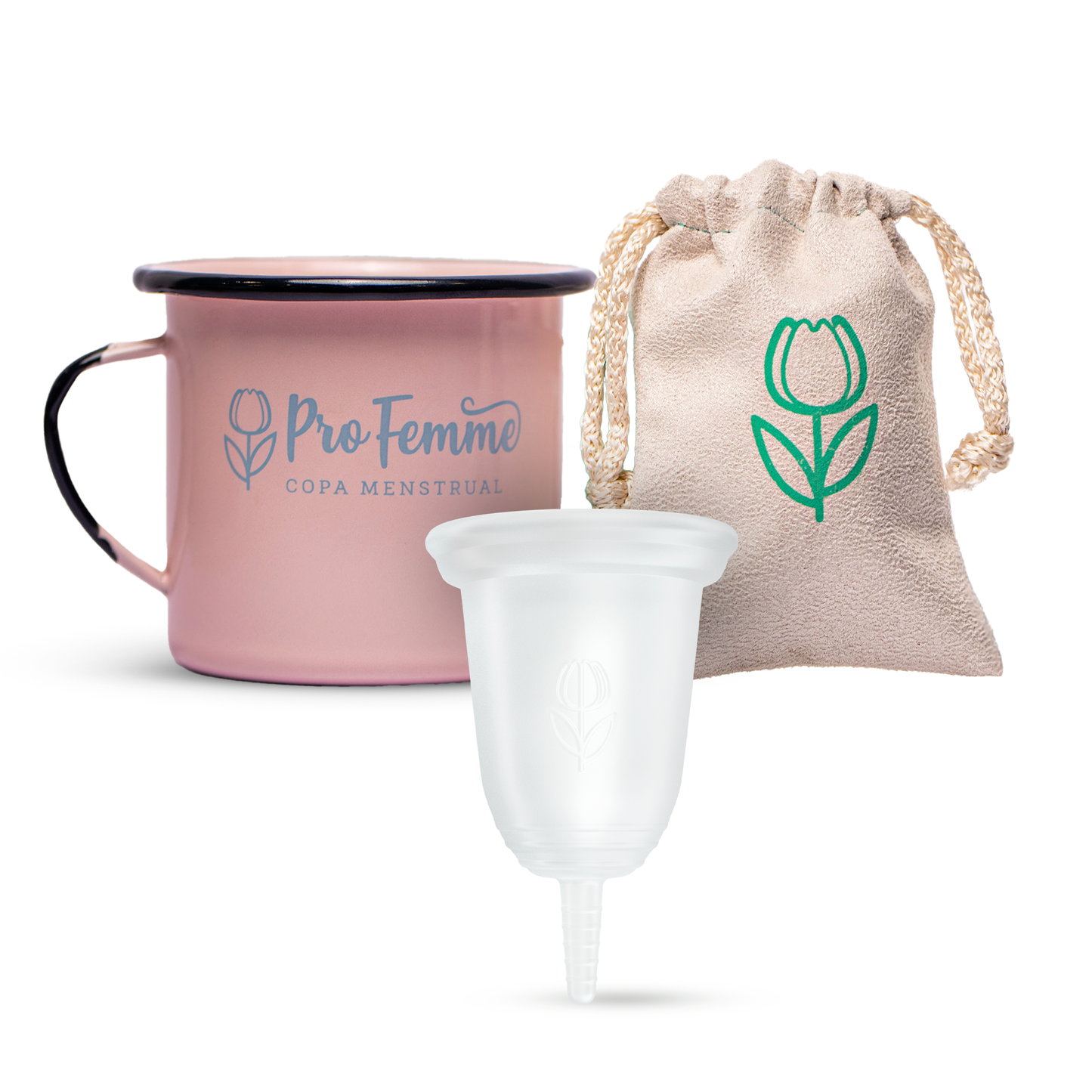 ProFemme Copa menstrual Modelo 1+ Taza de peltre