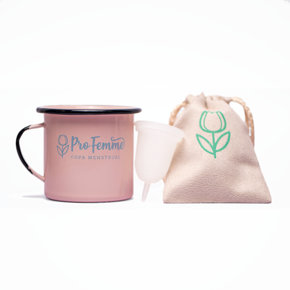 ProFemme Copa menstrual Modelo 1+ Taza de peltre