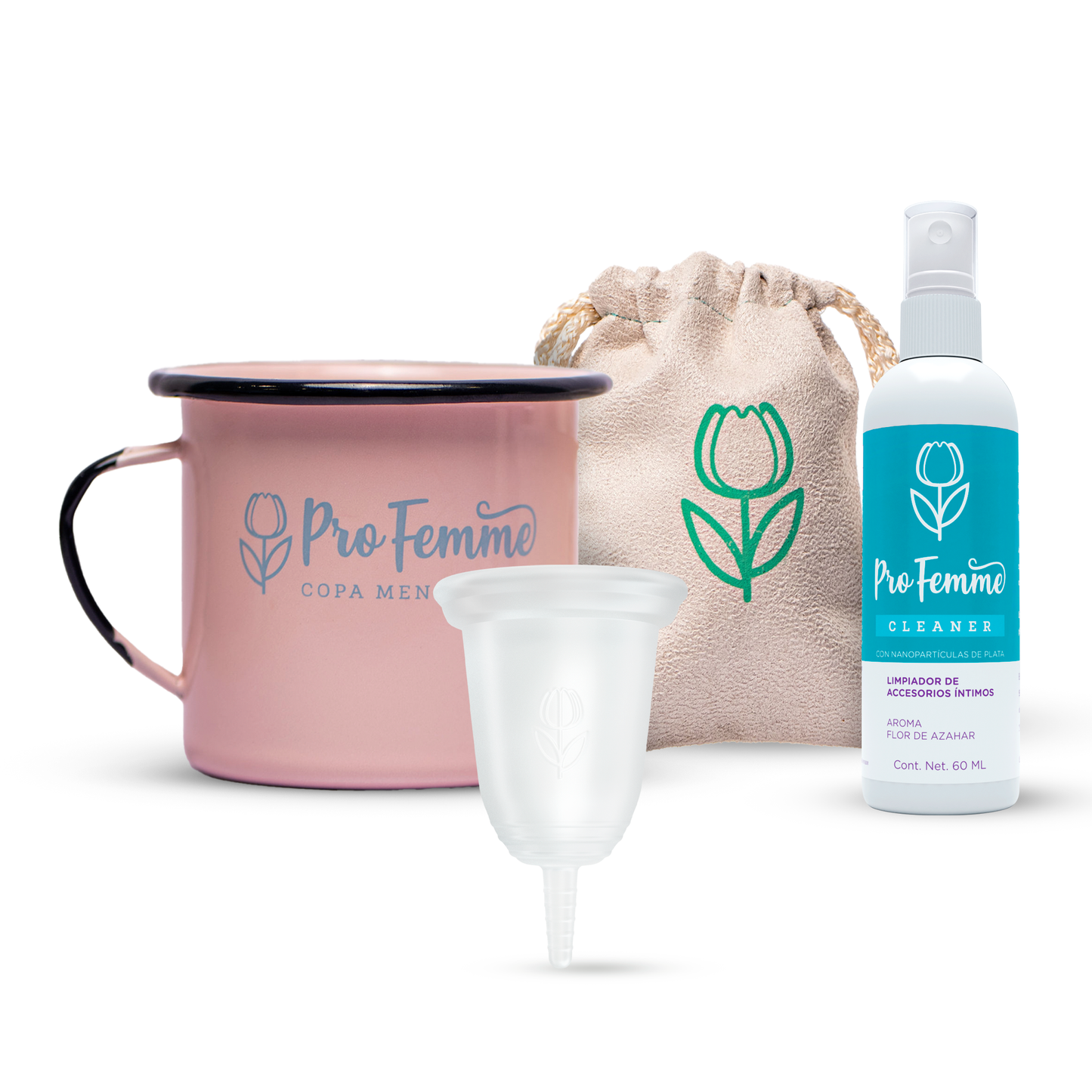 ProFemme Modelo 1 + Taza de peltre + ProFemme Cleaner