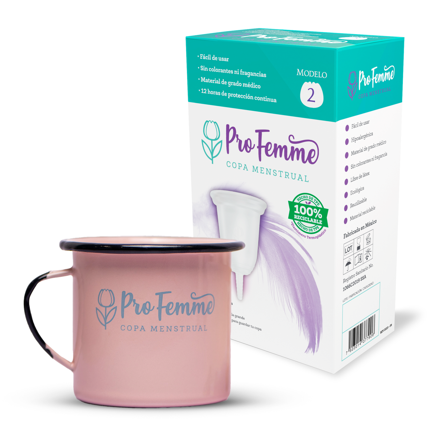 ProFemme Modelo 2 + Taza de peltre