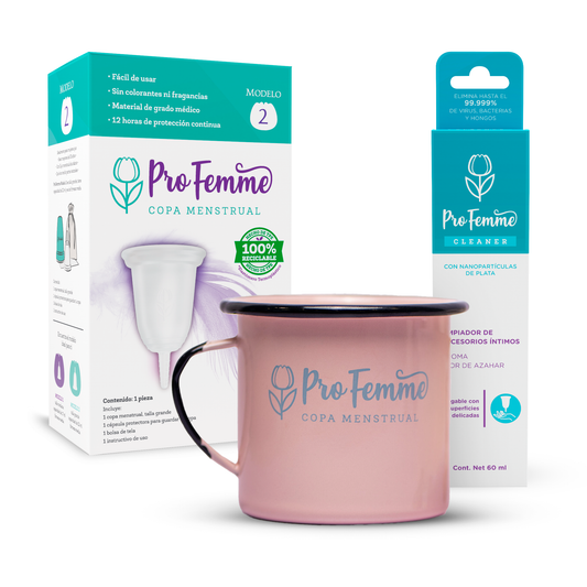 ProFemme Modelo 2 + Taza de peltre + ProFemme Cleaner