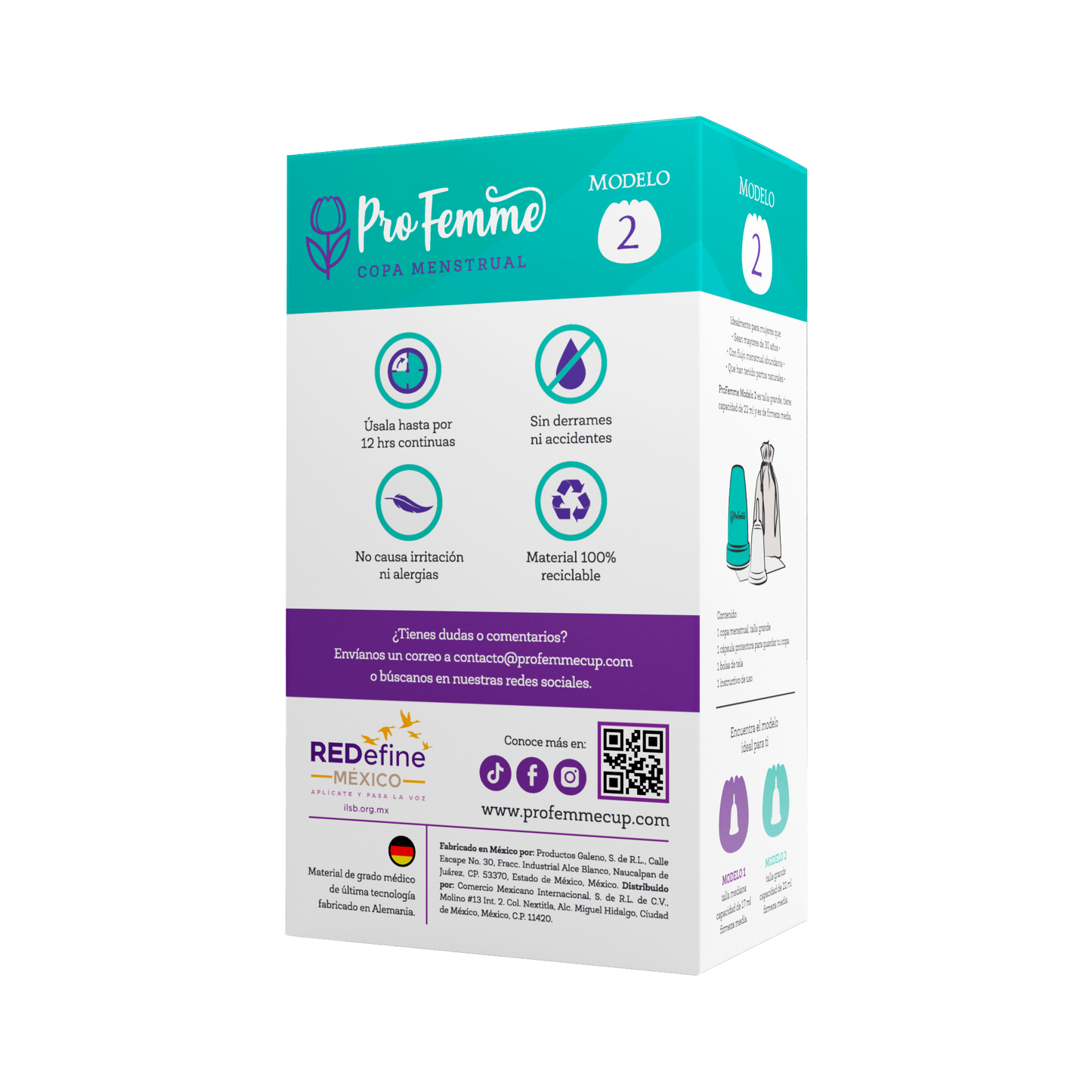 ProFemme Modelo 2 + Bolsa + Cápsula